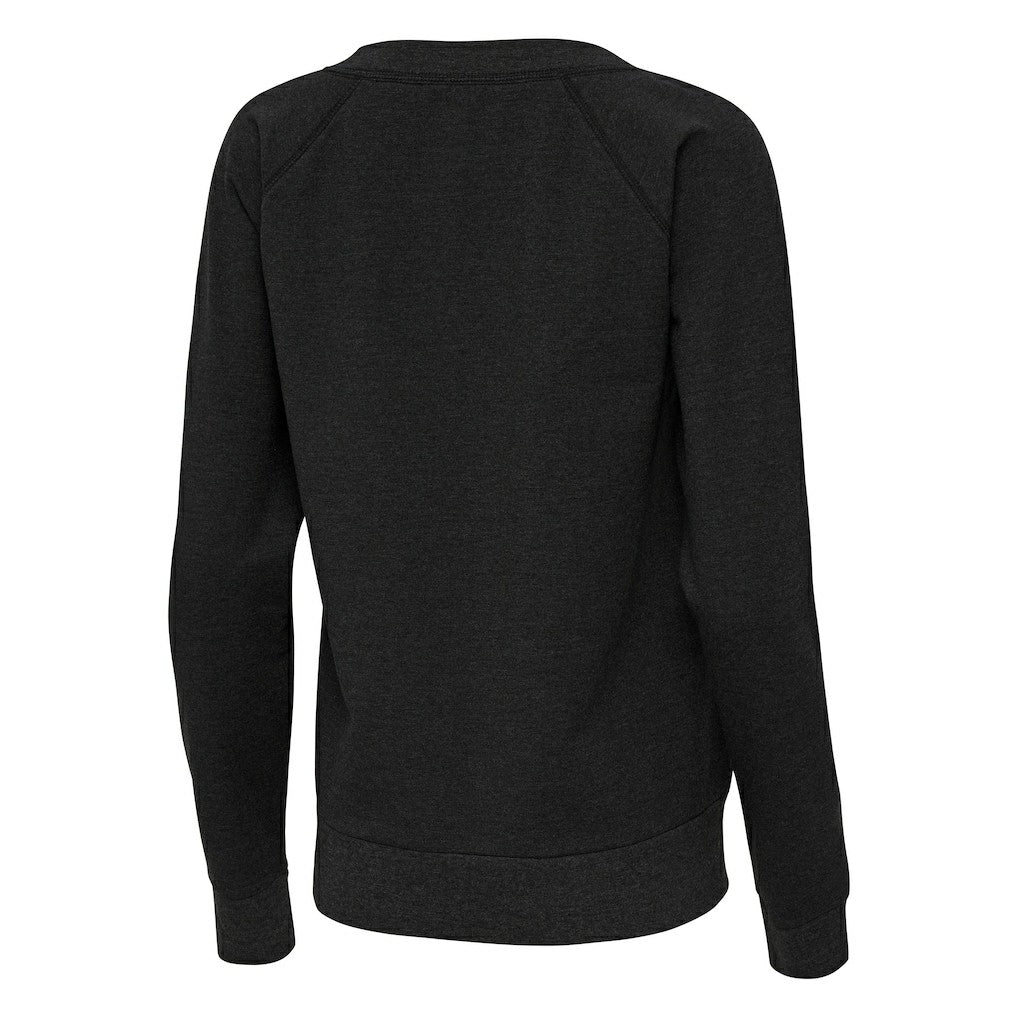 Minnesota Vikings Antigua Women's Varsity Tri-Blend V-Neck Long Sleeve T-Shirt - Heather Black discount