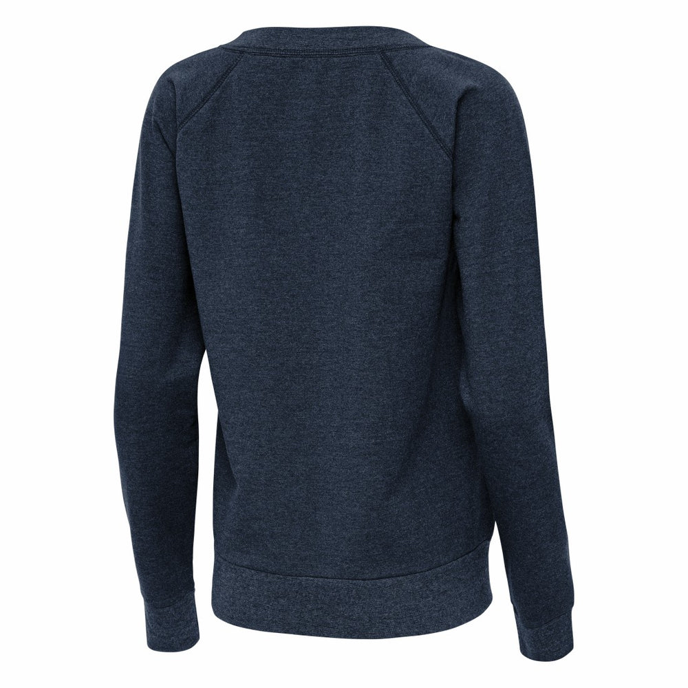 Denver Broncos Antigua Women's Varsity Tri-Blend V-Neck Long Sleeve T-Shirt - Heather Navy sale