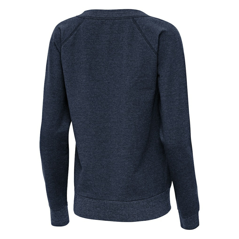Dallas Cowboys Antigua Women's Varsity Tri-Blend V-Neck Long Sleeve T-Shirt - Heather Navy sale