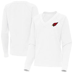 Arizona Cardinals Antigua Women's Varsity Tri-Blend V-Neck Long Sleeve T-Shirt - White sale