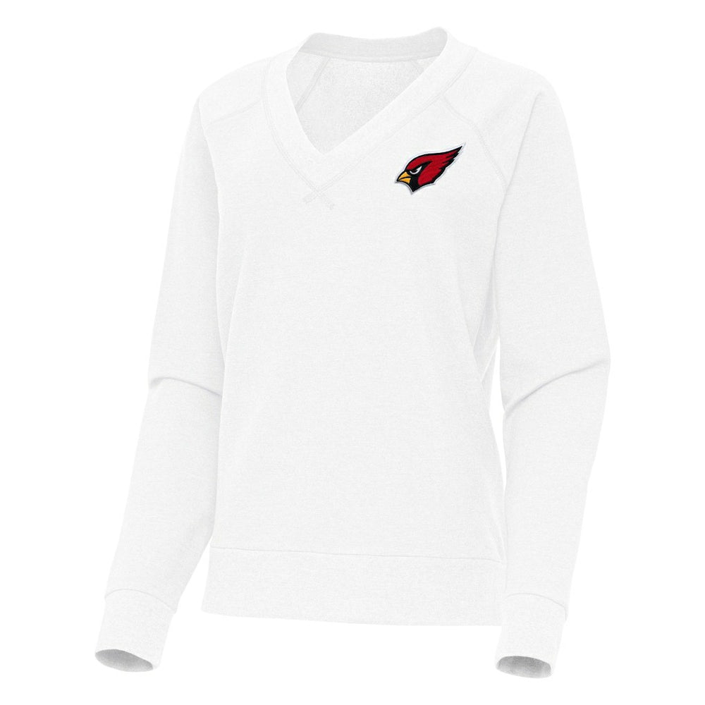 Arizona Cardinals Antigua Women's Varsity Tri-Blend V-Neck Long Sleeve T-Shirt - White sale