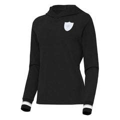 Las Vegas Raiders Antigua Women's Trek Raglan Pullover Hoodie - Black sale
