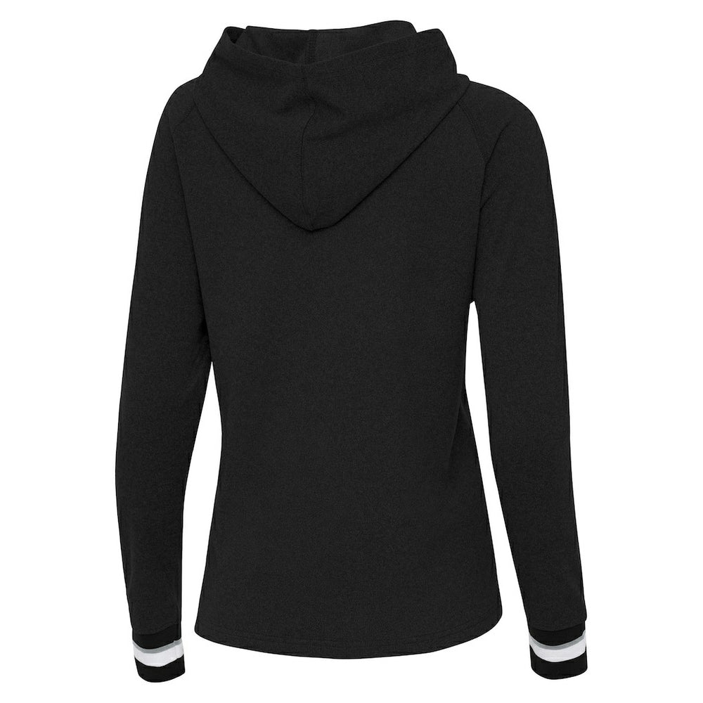 Pittsburgh Steelers Antigua Women's Trek Raglan Pullover Hoodie - Black discount