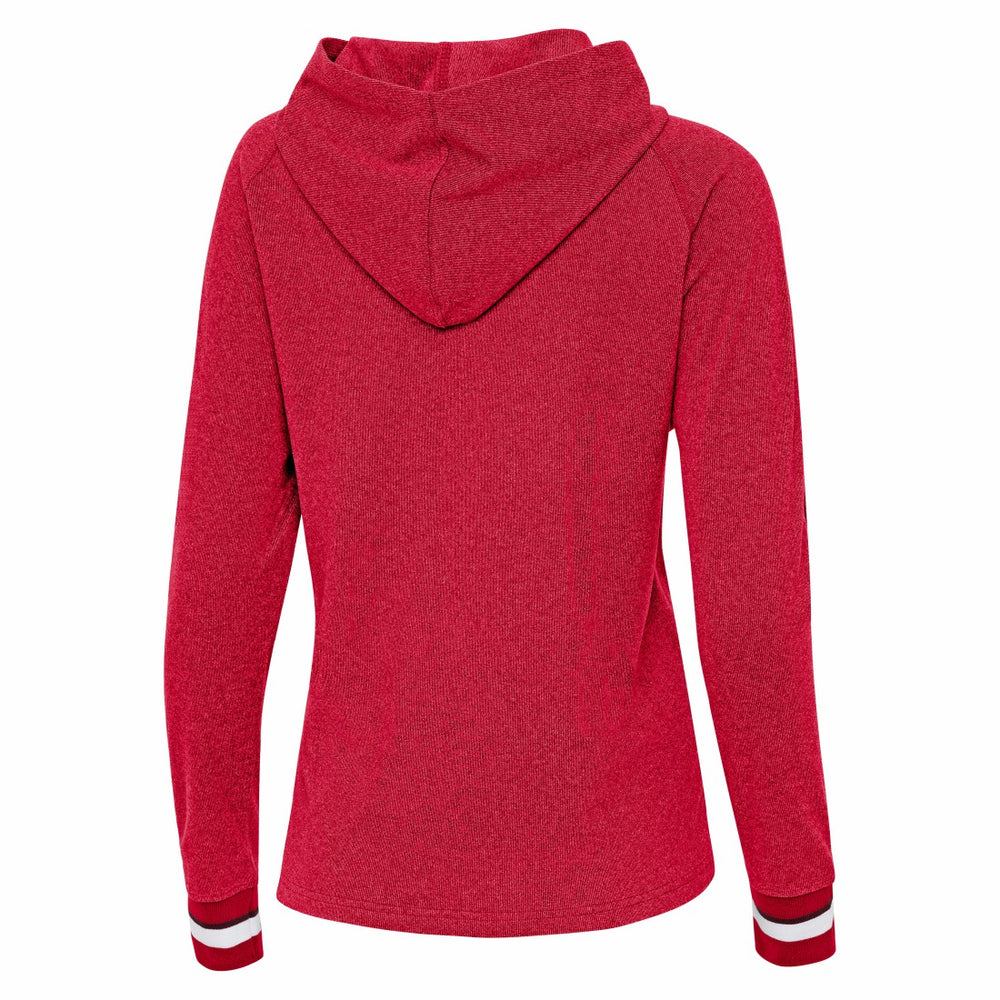 Tampa Bay Buccaneers Antigua Women's Trek Raglan Pullover Hoodie - Red sale