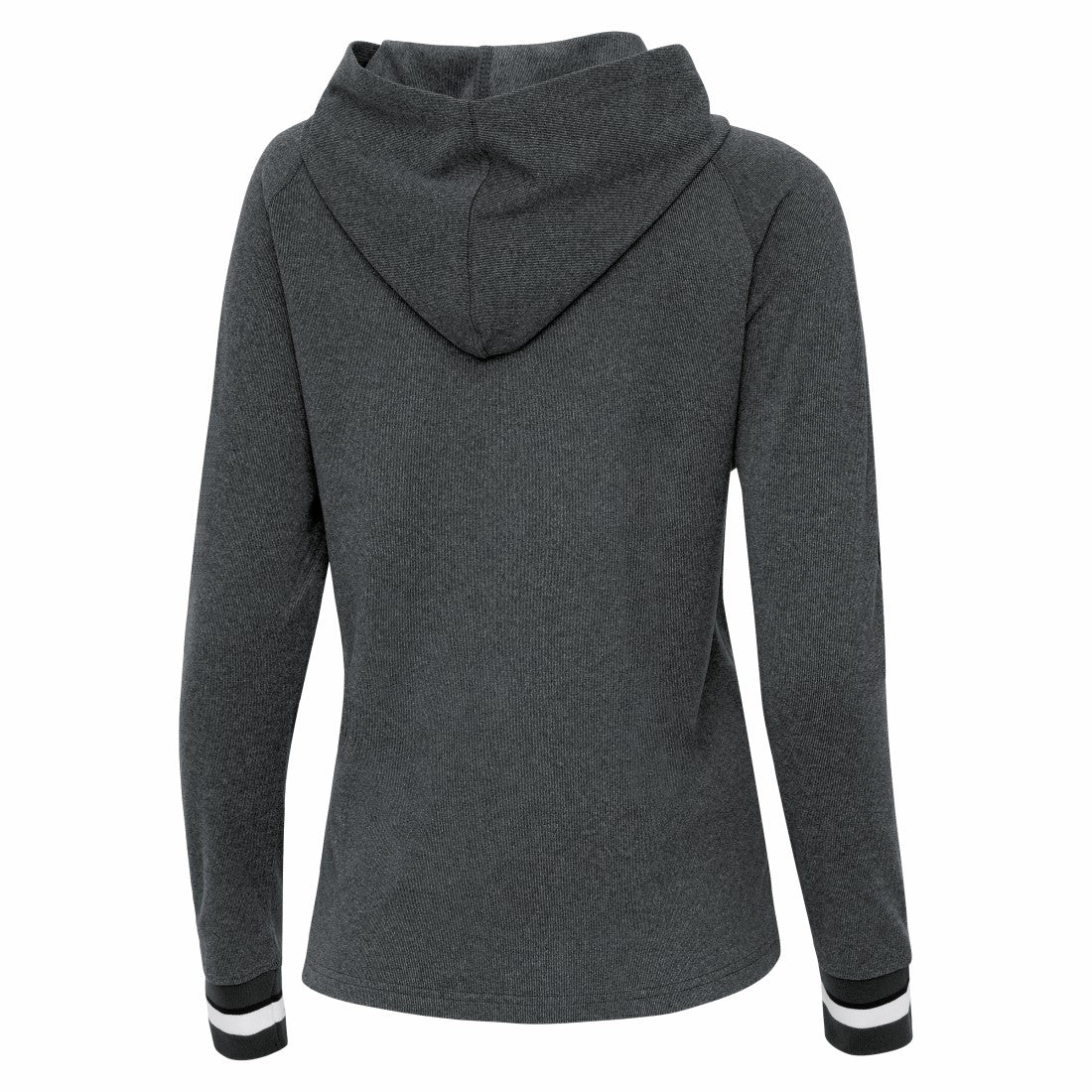 Detroit Lions Antigua Women's Trek Raglan Pullover Hoodie - Heather Charcoal cheap