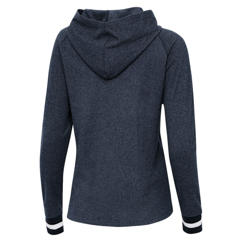 Dallas Cowboys Antigua Women's Trek Raglan Pullover Hoodie - Heather Navy discount