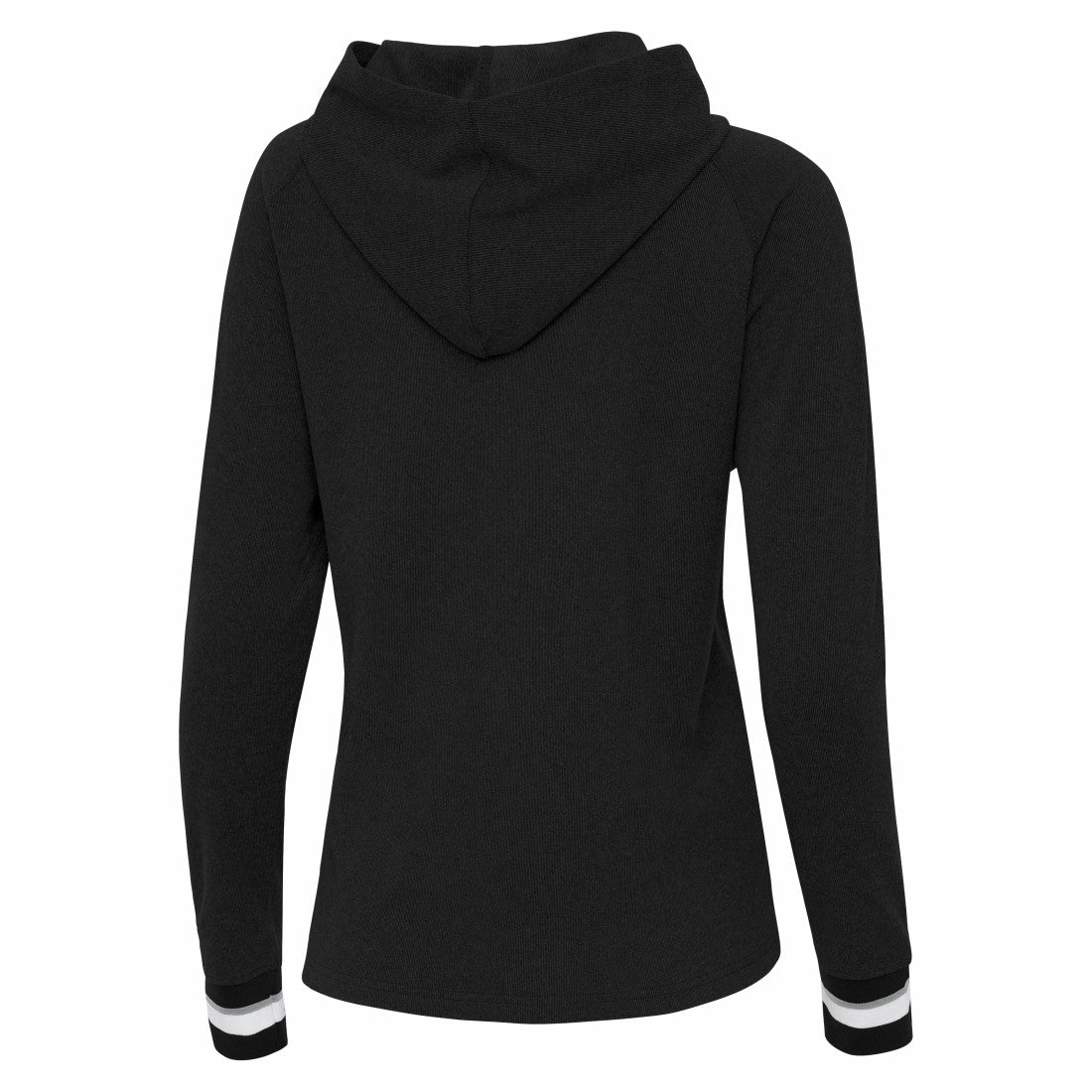 Green Bay Packers Antigua Women's Trek Raglan Pullover Hoodie - Black for sale