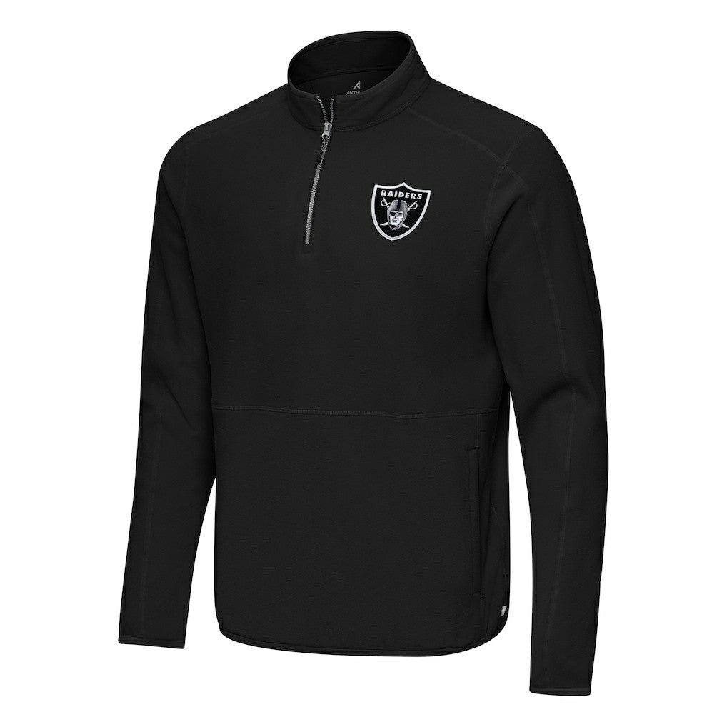Las Vegas Raiders Antigua Step Up Quarter-Zip Pullover - Black online