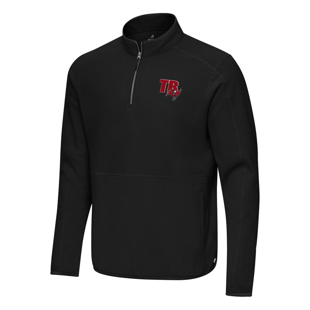 Tampa Bay Buccaneers Antigua Step Up Quarter-Zip Pullover - Black on sale