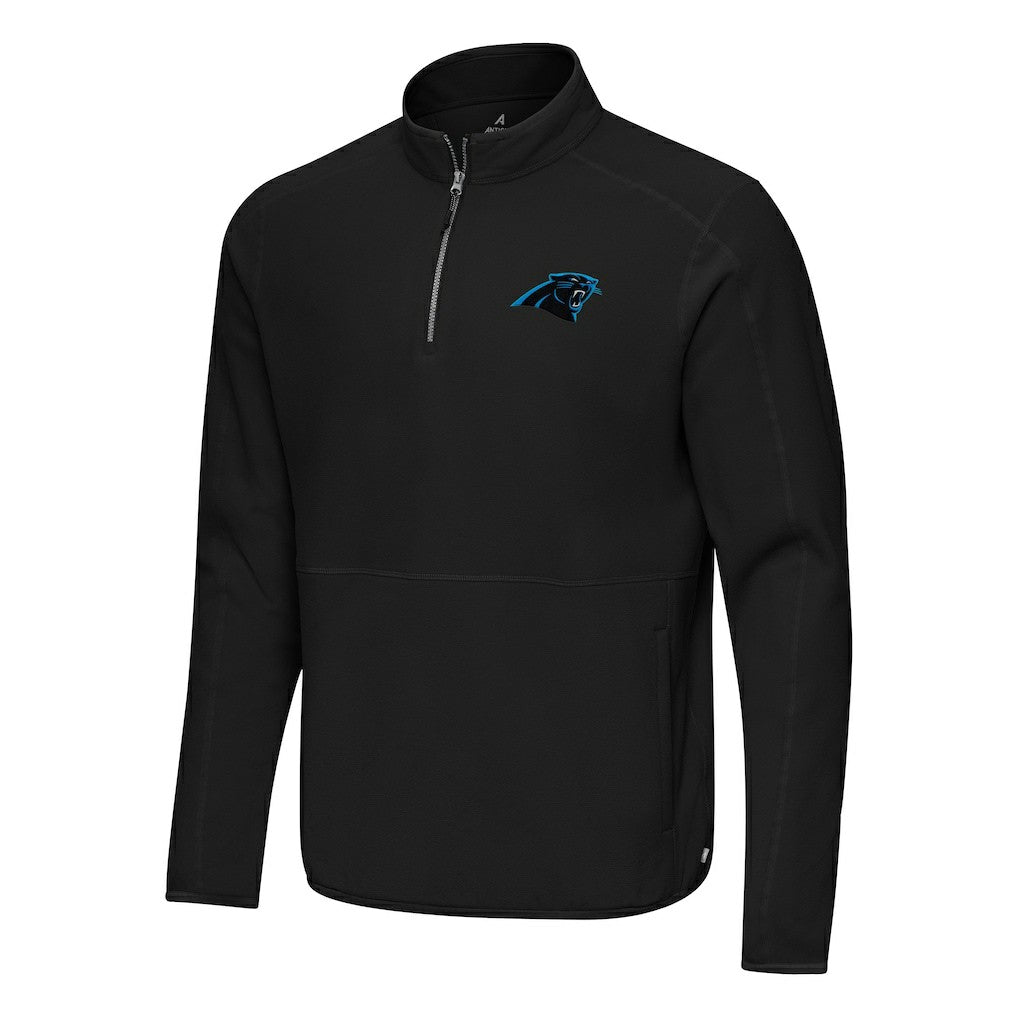 Carolina Panthers Antigua Step Up Quarter-Zip Pullover - Black discount