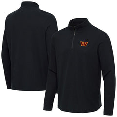 Washington Commanders Antigua Sync Tri-Blend Quarter-Zip Pullover - Heather Black cheap
