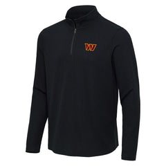 Washington Commanders Antigua Sync Tri-Blend Quarter-Zip Pullover - Heather Black cheap