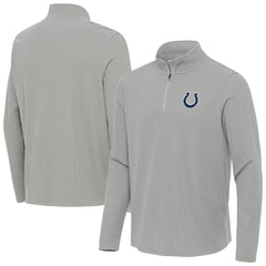 Indianapolis Colts Antigua Sync Tri-Blend Quarter-Zip Pullover - Heather Gray cheap