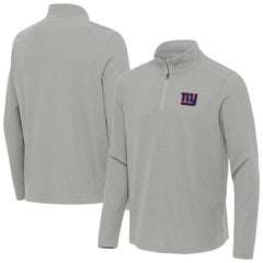 New York Giants Antigua Sync Tri-Blend Quarter-Zip Pullover - Heather Gray online