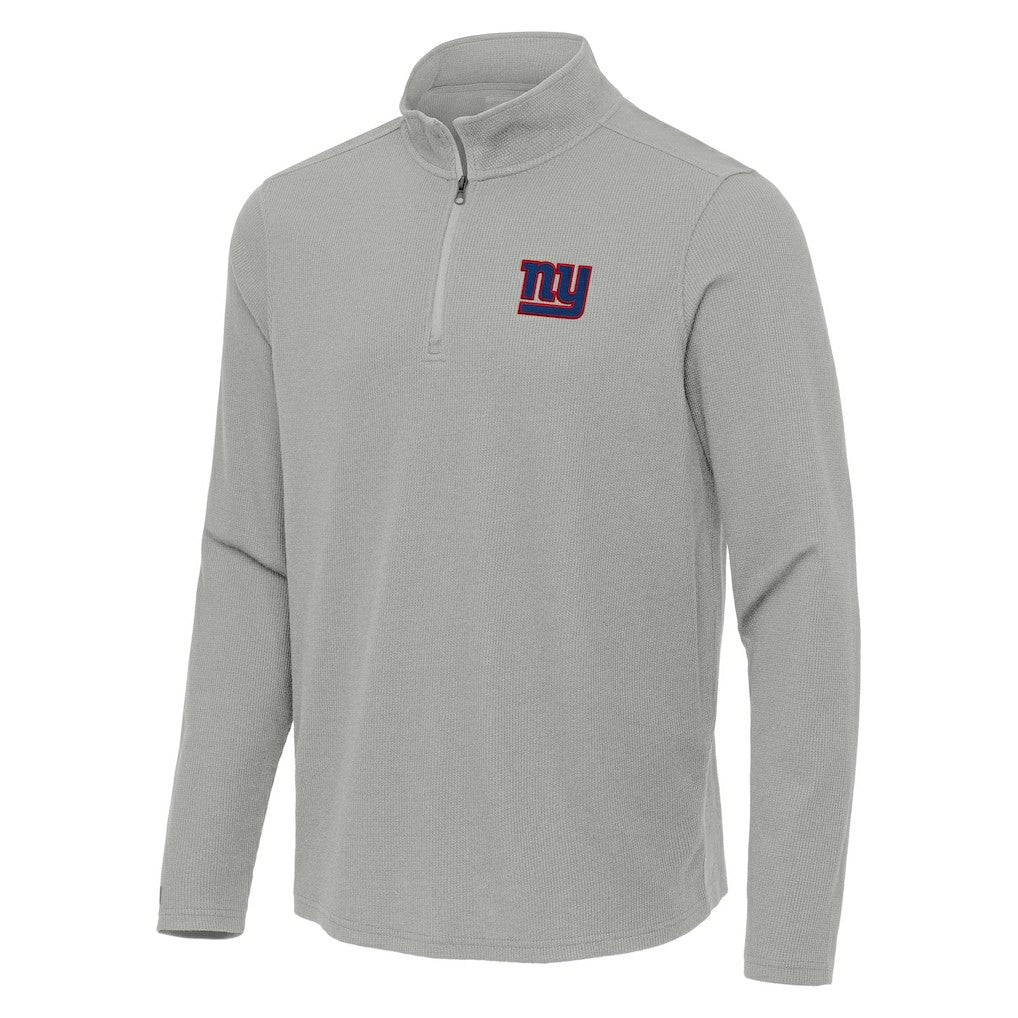 New York Giants Antigua Sync Tri-Blend Quarter-Zip Pullover - Heather Gray online