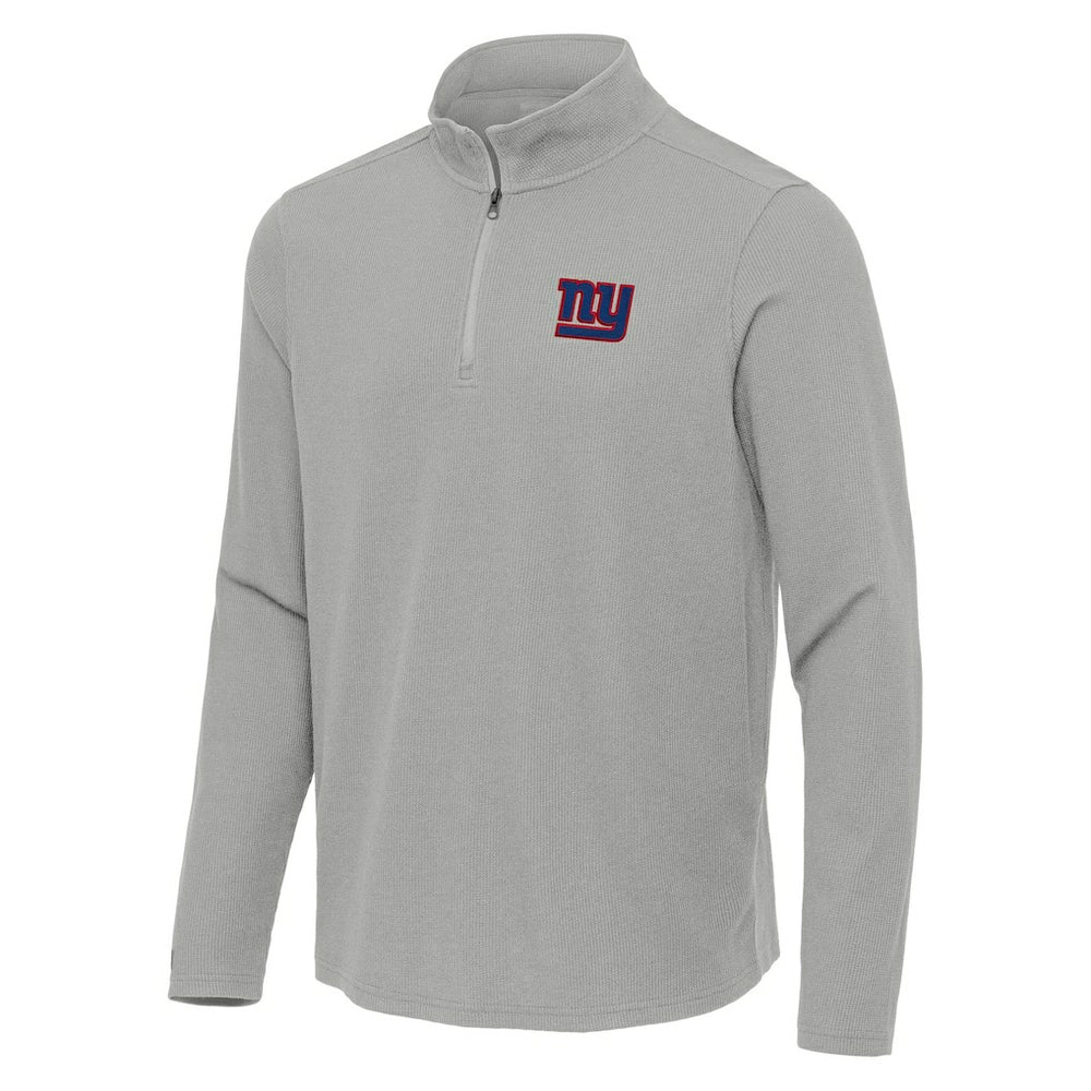 New York Giants Antigua Sync Tri-Blend Quarter-Zip Pullover - Heather Gray online