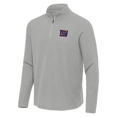 New York Giants Antigua Sync Tri-Blend Quarter-Zip Pullover - Heather Gray online