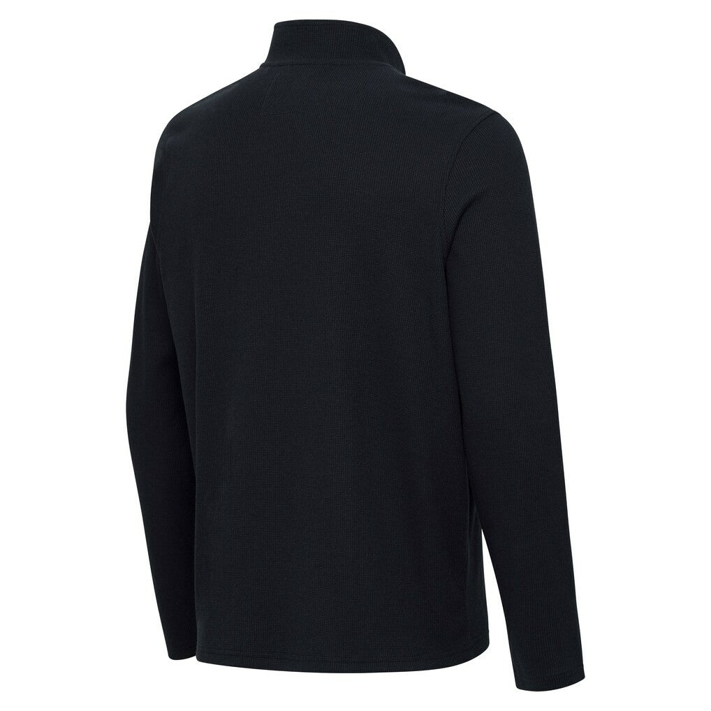 New York Jets Antigua Sync Tri-Blend Quarter-Zip Pullover - Heather Black online