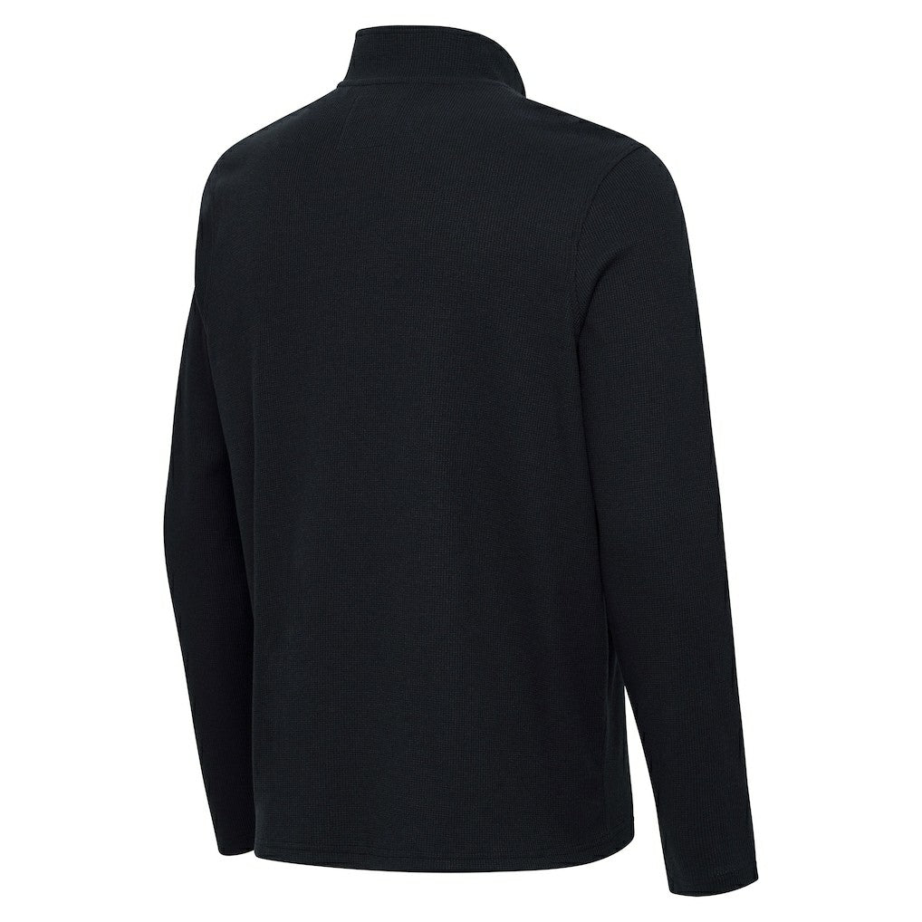 New Orleans Saints Antigua Sync Tri-Blend Quarter-Zip Pullover - Heather Black discount