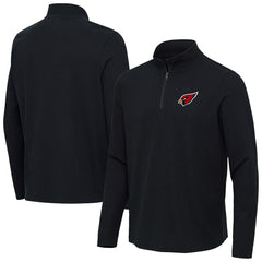 Arizona Cardinals Antigua Sync Tri-Blend Quarter-Zip Pullover - Heather Black outlet