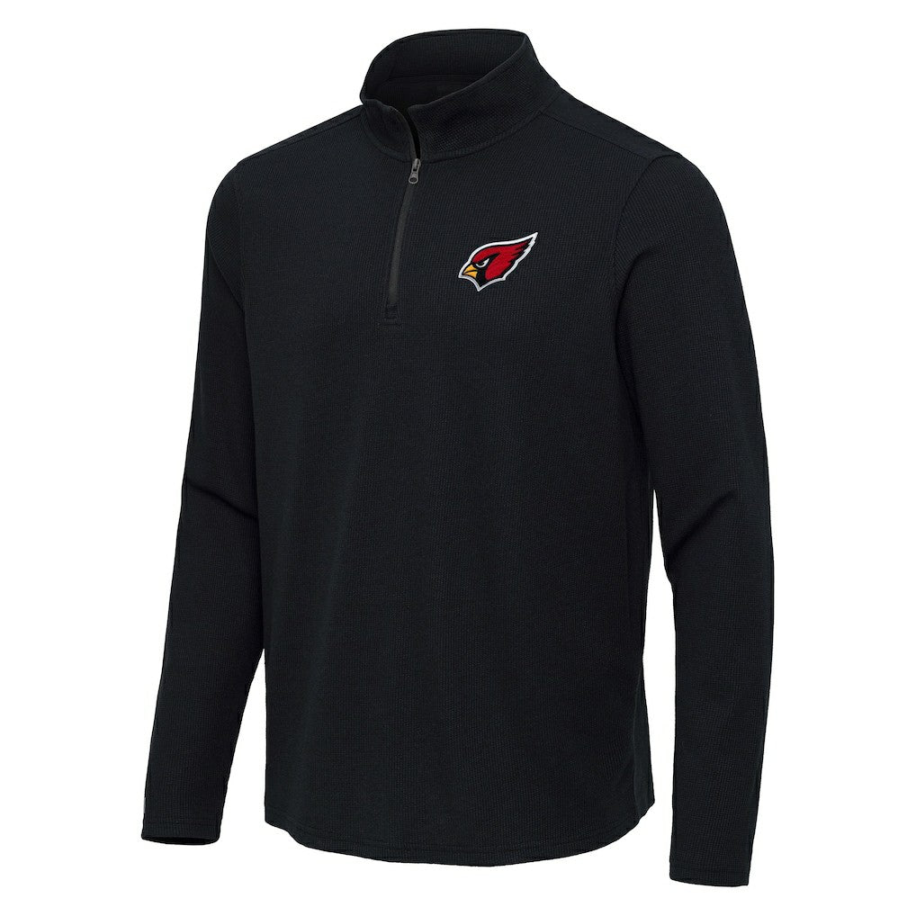Arizona Cardinals Antigua Sync Tri-Blend Quarter-Zip Pullover - Heather Black outlet