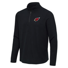 Arizona Cardinals Antigua Sync Tri-Blend Quarter-Zip Pullover - Heather Black outlet