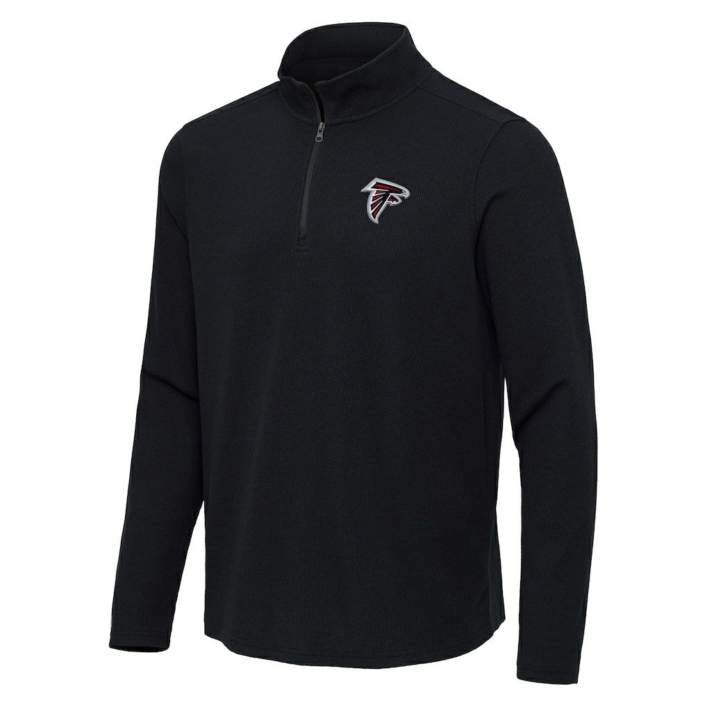 Atlanta Falcons Antigua Sync Tri-Blend Quarter-Zip Pullover - Heather Black discount