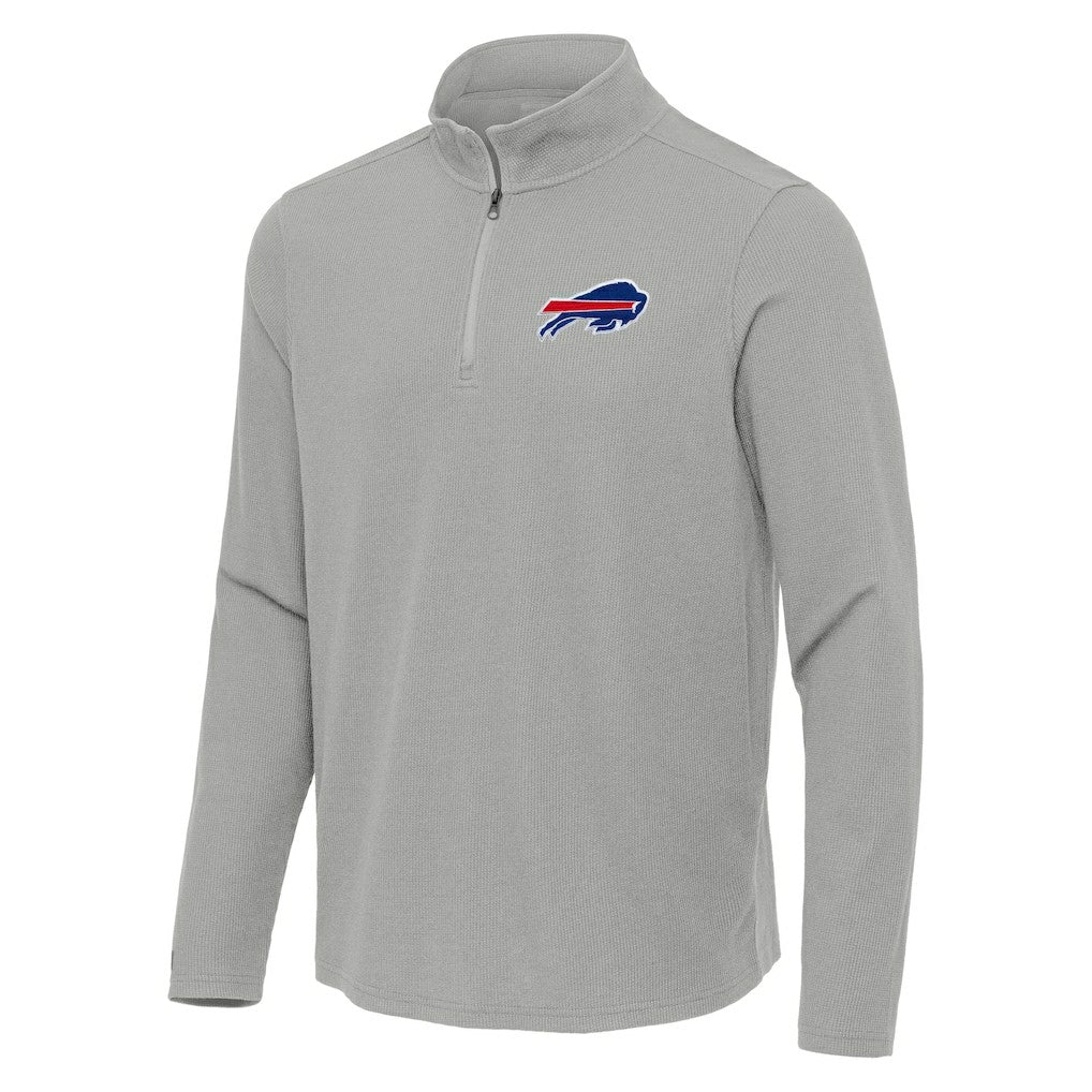 Buffalo Bills Antigua Sync Tri-Blend Quarter-Zip Pullover - Heather Gray cheap