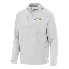Los Angeles Chargers Antigua Connected Quarter-Zip Pullover Hoodie - Gray sale