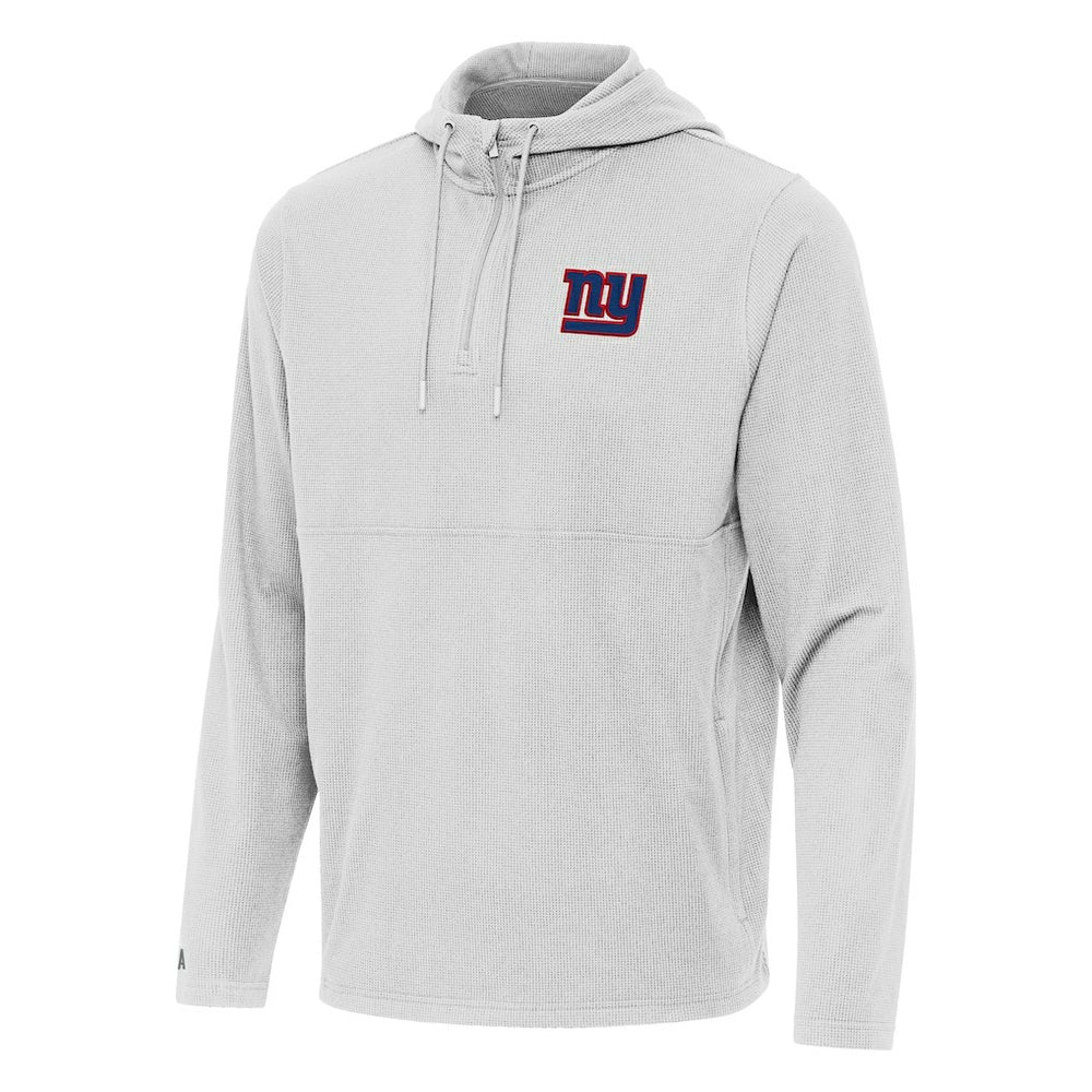New York Giants Antigua Connected Quarter-Zip Pullover Hoodie - Gray for sale