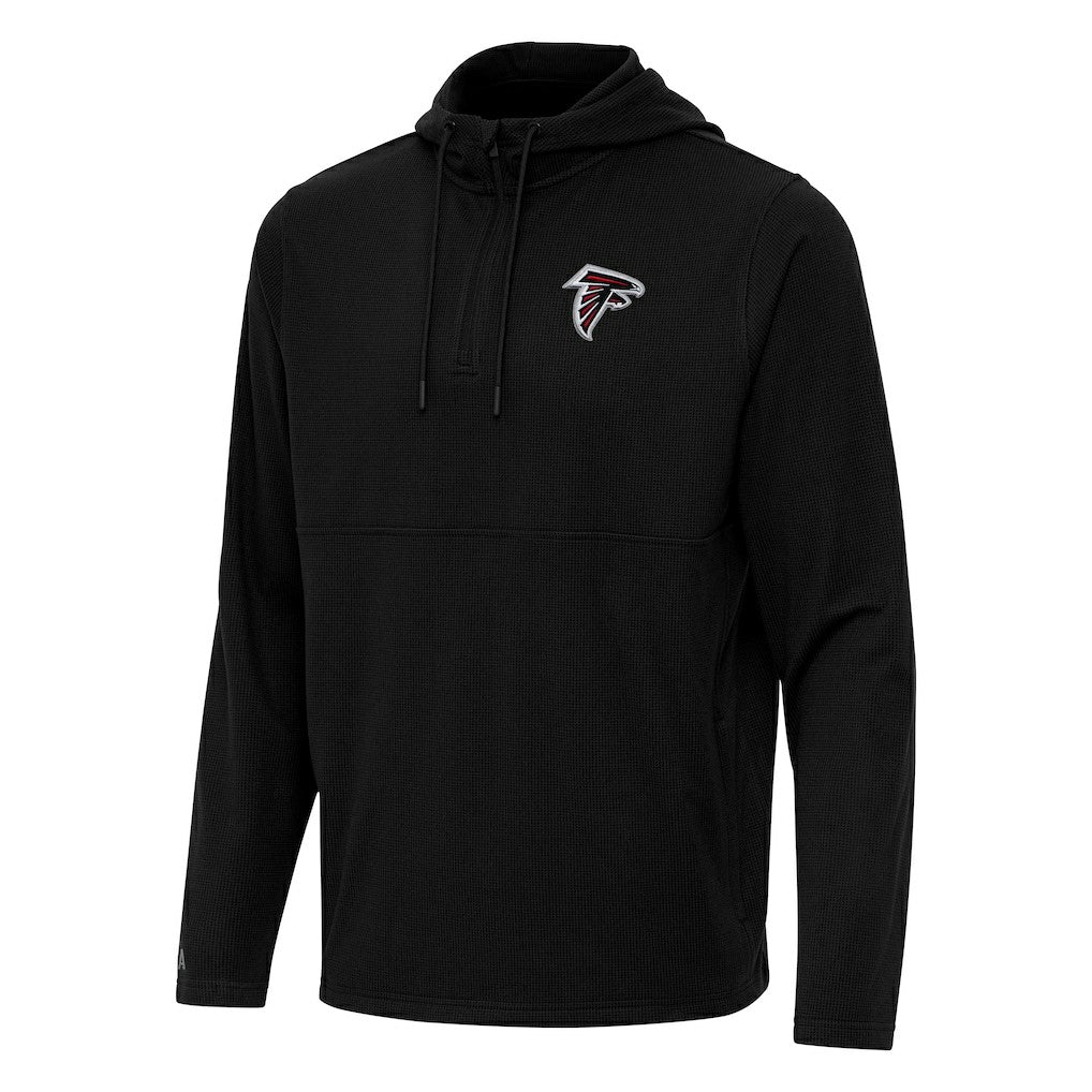 Atlanta Falcons Antigua Connected Quarter-Zip Pullover Hoodie - Black outlet