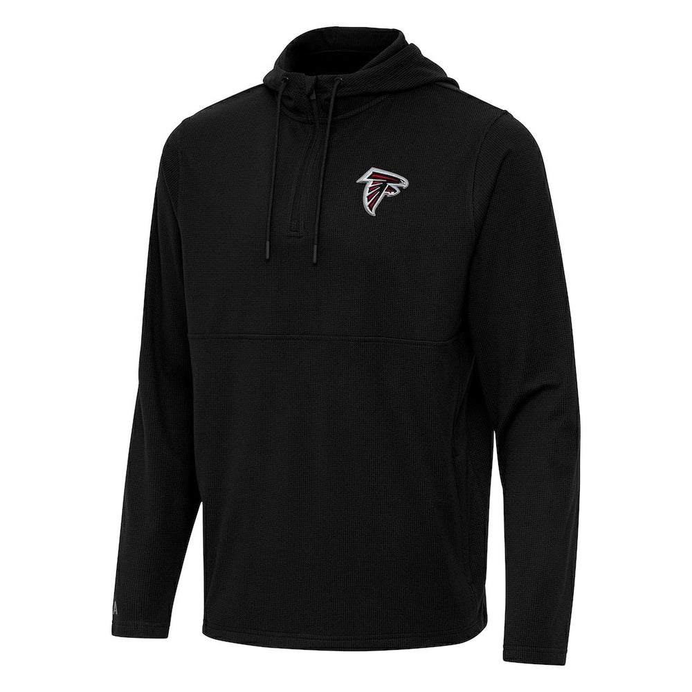 Atlanta Falcons Antigua Connected Quarter-Zip Pullover Hoodie - Black outlet