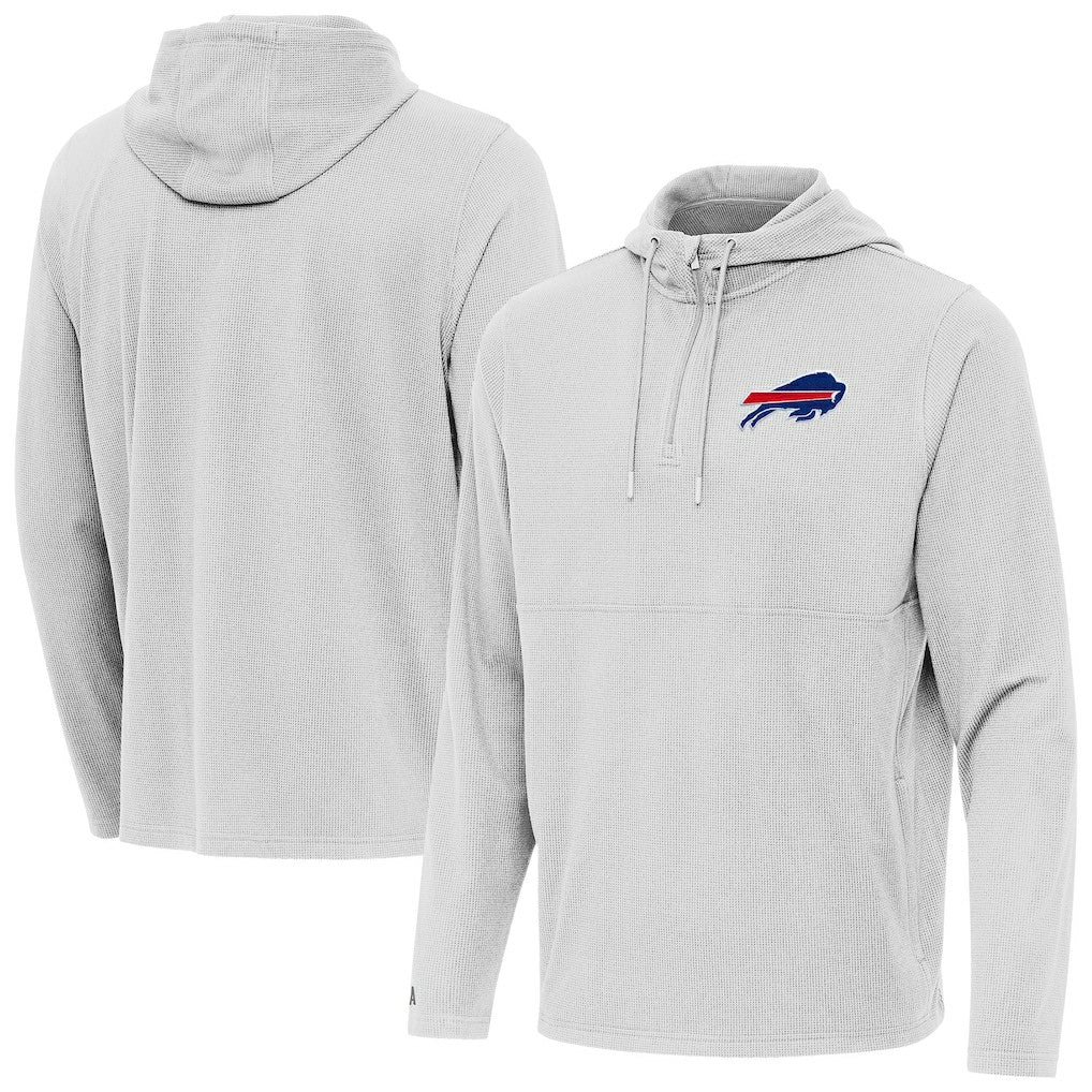 Buffalo Bills Antigua Connected Quarter-Zip Pullover Hoodie - Gray online