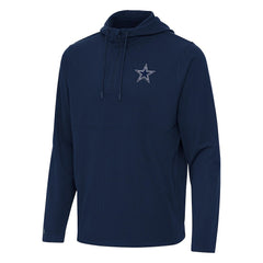 Dallas Cowboys Antigua Connected Quarter-Zip Pullover Hoodie - Navy online