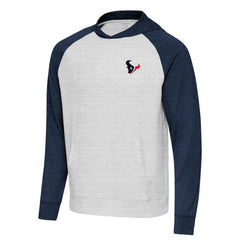 Houston Texans Antigua Urgent Pullover Hoodie - Heather Navy/Gray outlet