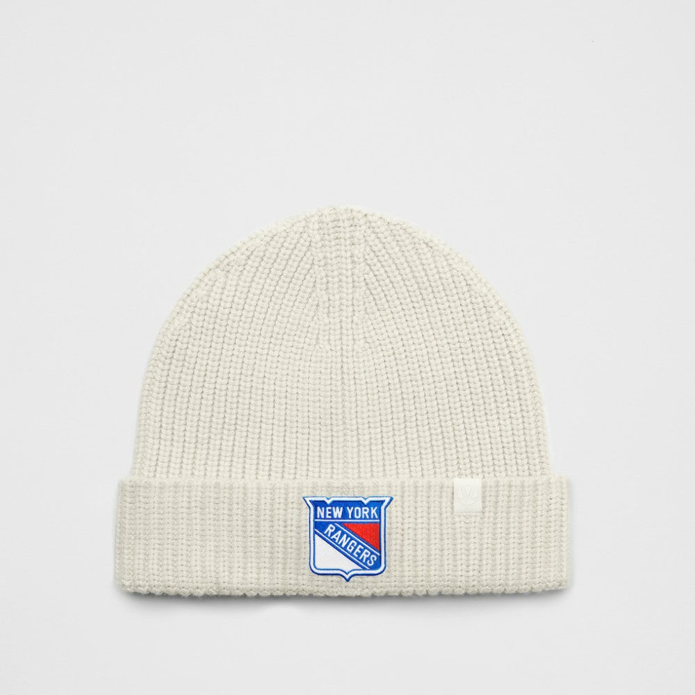 New York Rangers lululemon Unisex Close-Fit Wool-Blend Ribbed Beanie - Heathered Bone