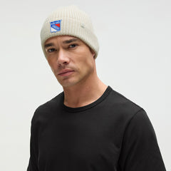 New York Rangers lululemon Unisex Close-Fit Wool-Blend Ribbed Beanie - Heathered Bone