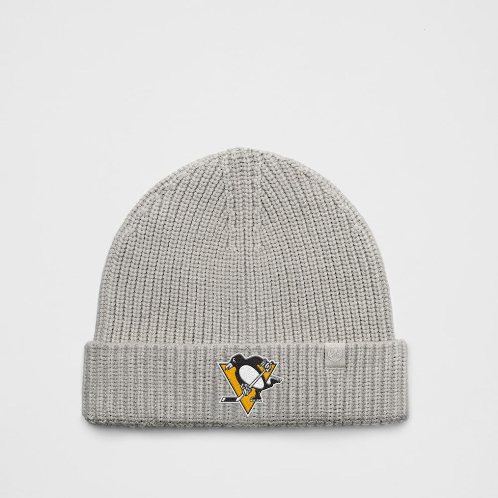 Pittsburgh Penguins lululemon Unisex Close-Fit Wool-Blend Ribbed Beanie - Heathered Gull Grey