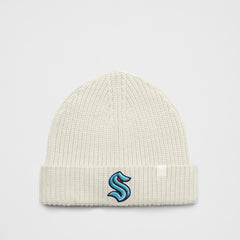 Seattle Kraken lululemon Unisex Close-Fit Wool-Blend Ribbed Beanie - Heathered Bone