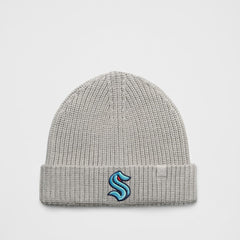 Seattle Kraken lululemon Unisex Close-Fit Wool-Blend Ribbed Beanie - Heathered Gull Grey