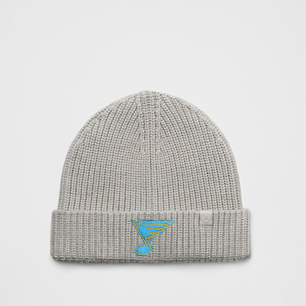 St. Louis Blues lululemon Unisex Close-Fit Wool-Blend Ribbed Beanie - Heathered Gull Grey