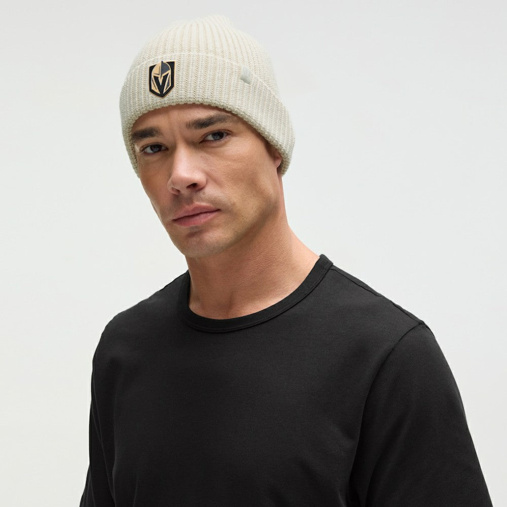 Vegas Golden Knights lululemon Unisex Close-Fit Wool-Blend Ribbed Beanie - Heathered Bone