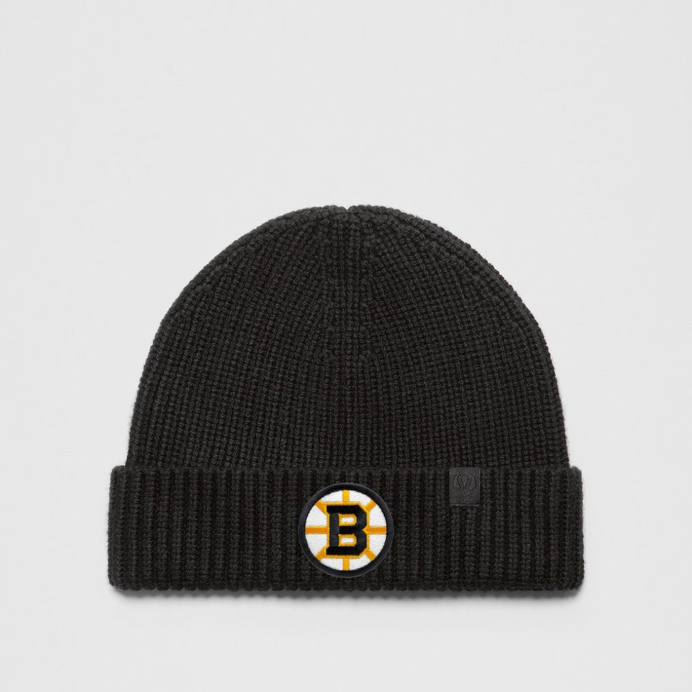 Boston Bruins lululemon Unisex Close-Fit Wool-Blend Ribbed Beanie - Black