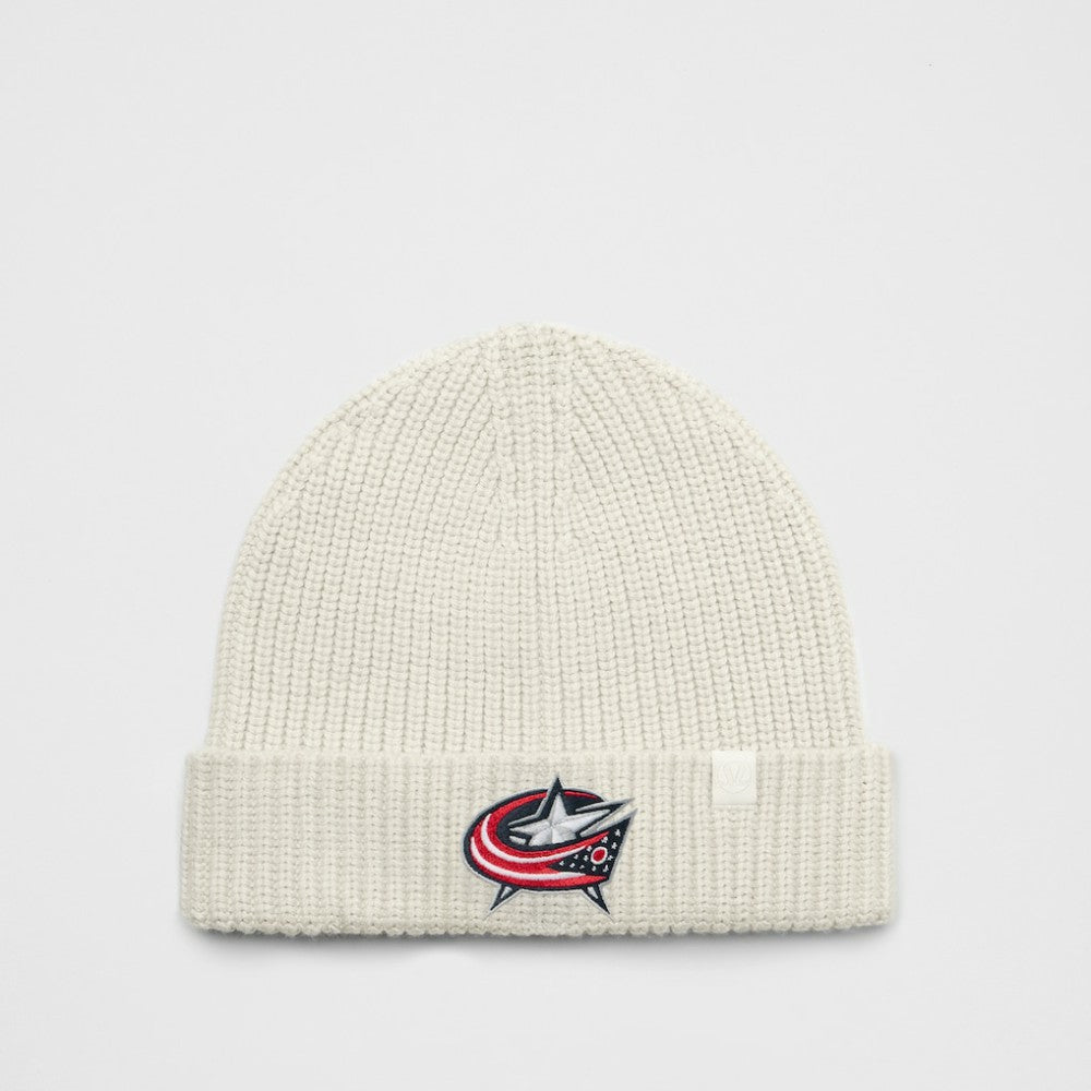 Columbus Blue Jackets lululemon Unisex Close-Fit Wool-Blend Ribbed Beanie - Heathered Bone Jackets