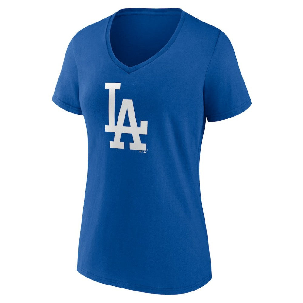Shohei Ohtani Los Angeles Dodgers Women's Player Name & Number V-Neck T-Shirt Royal