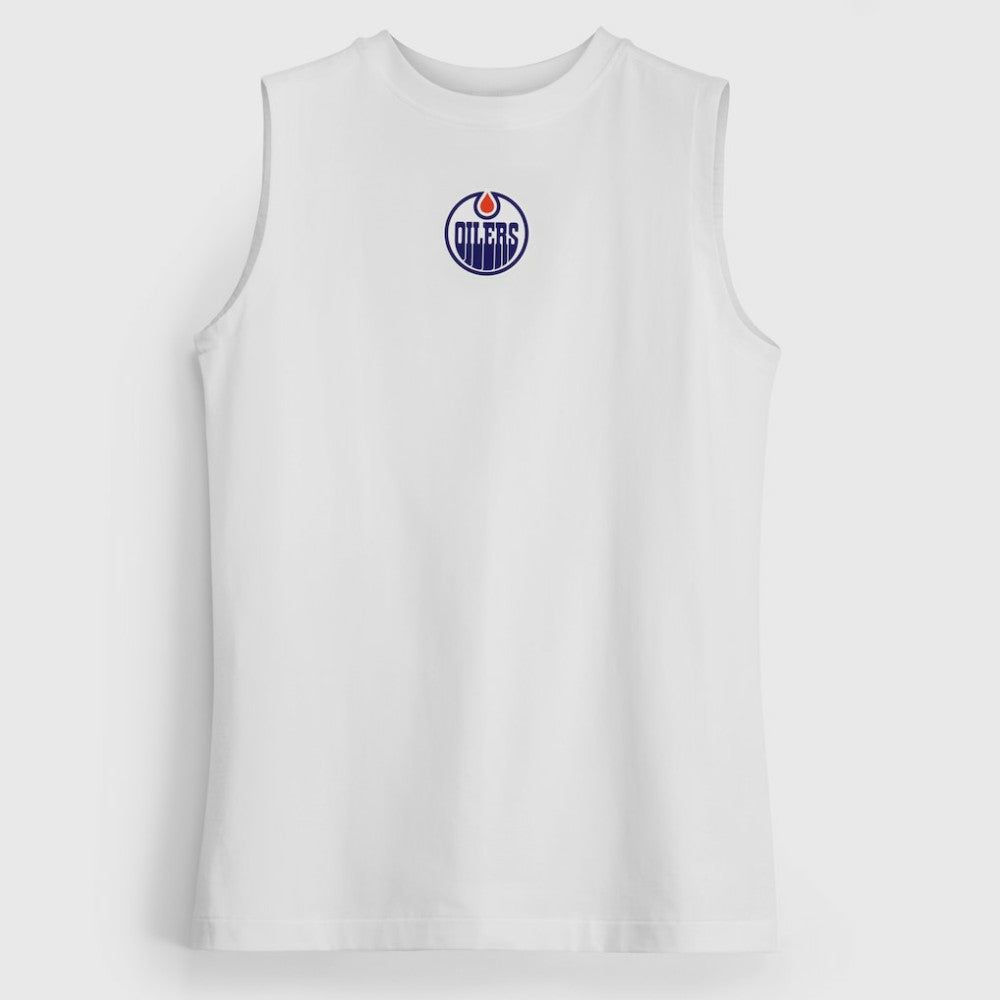Edmonton Oilers lululemon Women's All Yours Organic Cotton Tank Top - White Tank Top