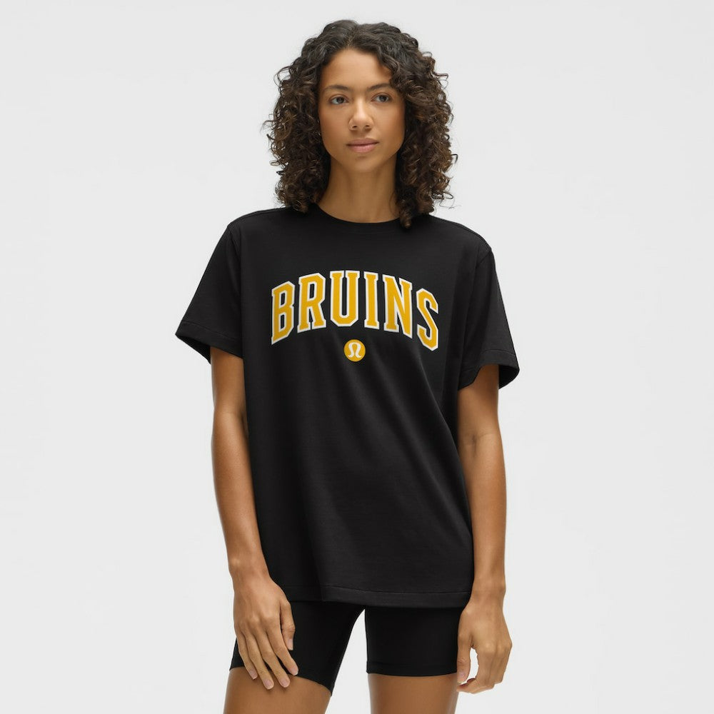 Boston Bruins lululemon Women's All Yours Organic Cotton T-Shirt - Black T-shirts