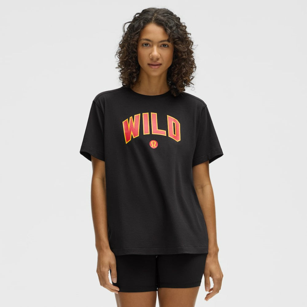 Minnesota Wild lululemon Women's All Yours Organic Cotton T-Shirt - Black T-shirts