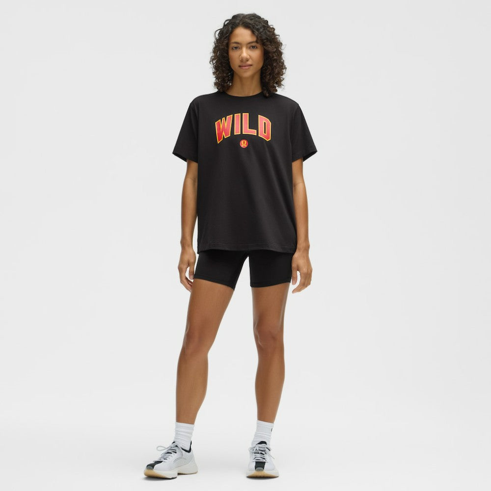 Minnesota Wild lululemon Women's All Yours Organic Cotton T-Shirt - Black T-shirts