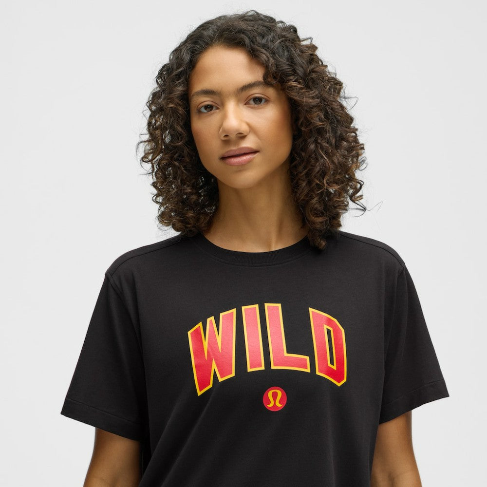 Minnesota Wild lululemon Women's All Yours Organic Cotton T-Shirt - Black T-shirts